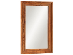Vidaxl Espelho De Casa De Banho 50x70 Cm Acácia Maciça E Vidro