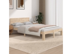 Vidaxl Estrutura De Cama Pequena Casal 120x190 Cm Pinho Maciço