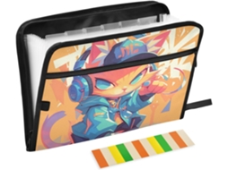 Pastas Expansíveis, 13 Bolsos, Tamanho A4, Formato Carta Com Fecho De Zíper, Sala De Aula, Casa, Escritório