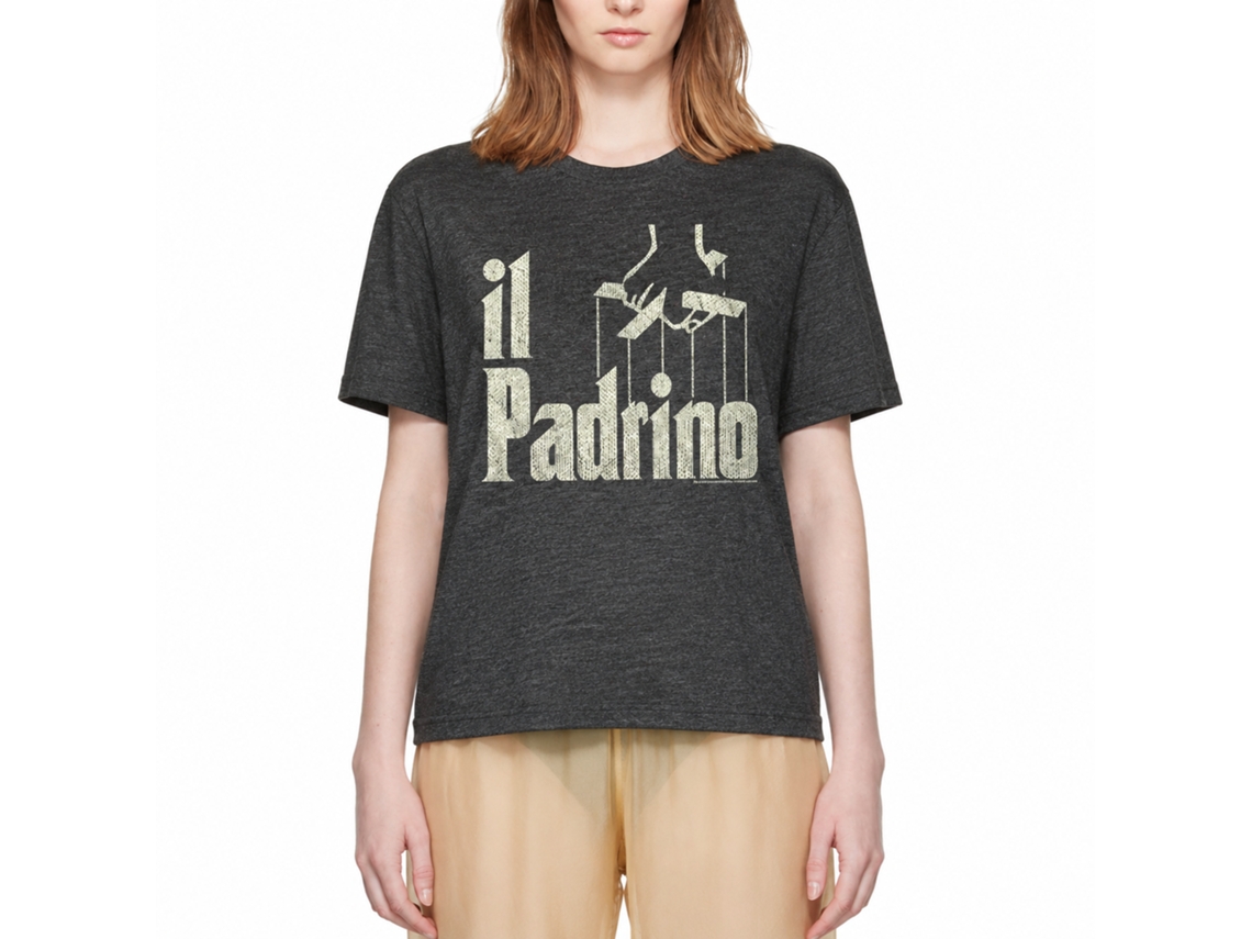 Rockinstone Godfather Il Heather Black Adult T-shirt Size:l