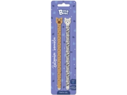Caneta Apagável de Gel BITSBOBS Urso e Leopardo, Ponta de 0,7 Mm, Tinta Azul, 2 Unidades