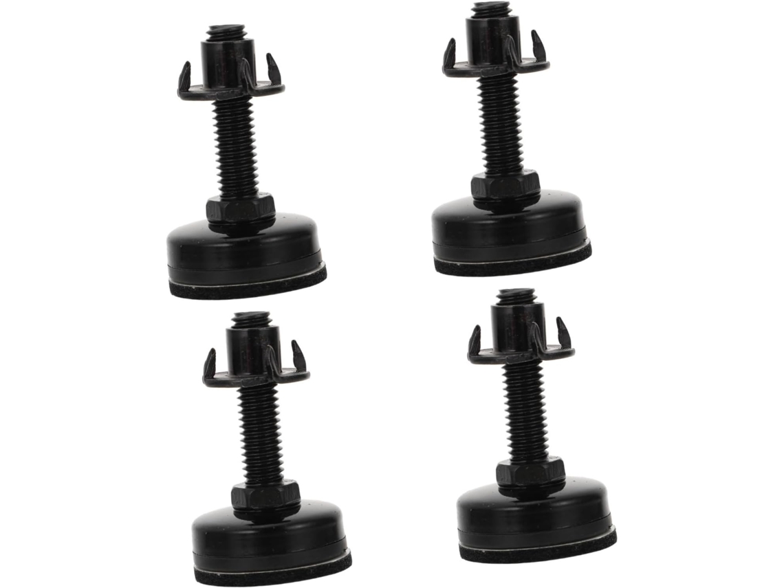 Conjunto De 4 Pés Niveladores Ajustáveis Para Sofá, Móveis, Resistentes, Pretos, Para Mesa E Cadeira, Ideais Para