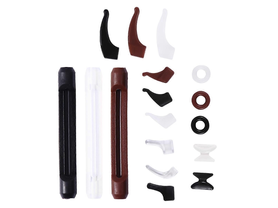 Ganchos de Silicone Antiderrapantes para Óculos, Confortáveis, Leves, Cores Sortidas, Adequados Todos os Ócu Los, 18 Pares GOKOCO