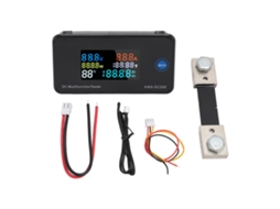 Aetheria voltímetro Amperímetro Digital Dc Lcd Colorido Multifuncional Tester 7 em 1