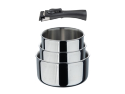 Conjunto De Panelas Bergner Click&cook Para Indução