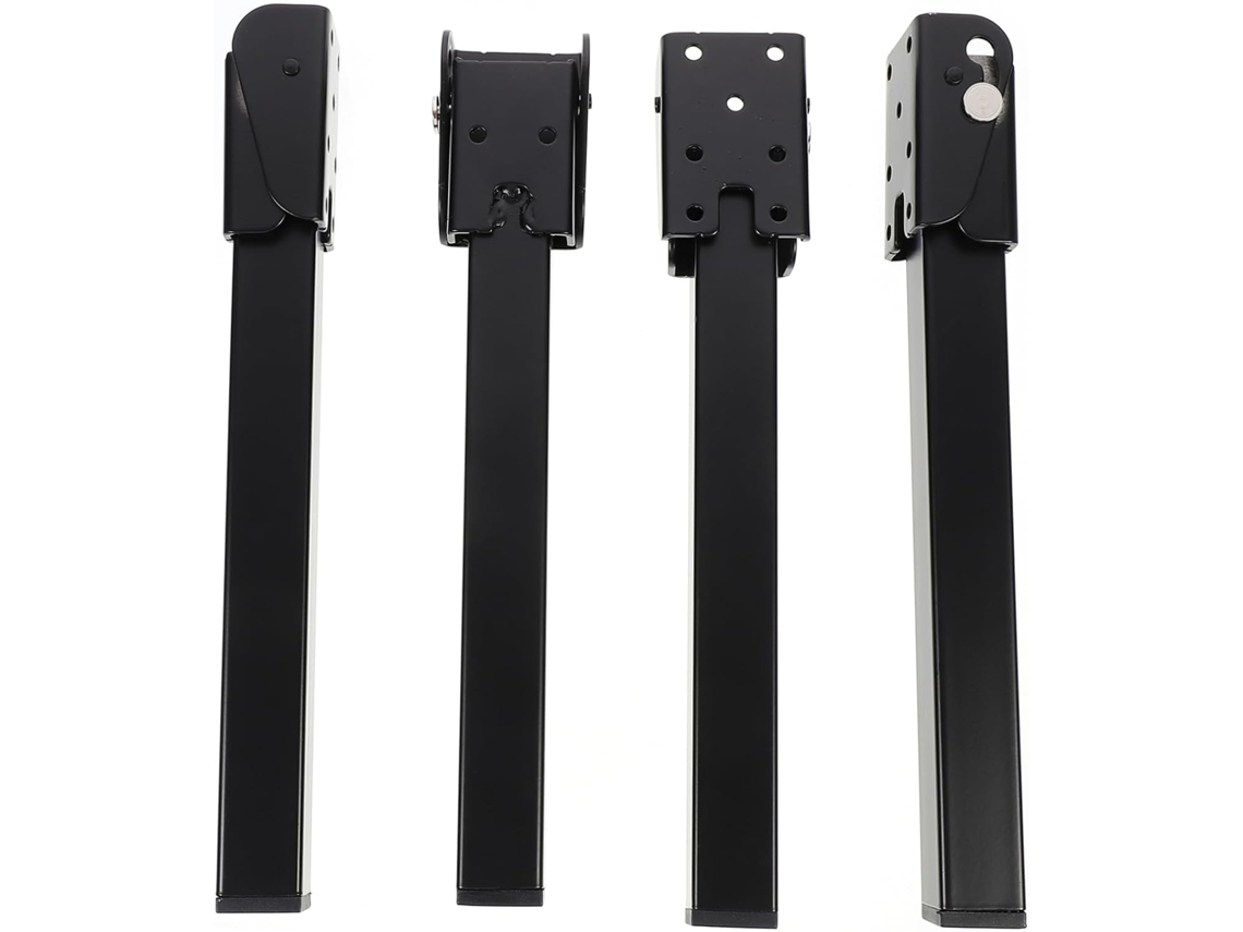 Conjunto De 4 Pés Mesa Dobráveis, Resistentes E Pretos, Para Notebook, Ideais Para Projetos Diy, Fáceis De Guardar E Com