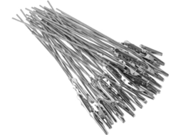 50 Pins Jacaré em Aço Inoxidável Prateado, Resistentes, Leves e Duráveis para Anotações em Cartões Não Escrituráveis