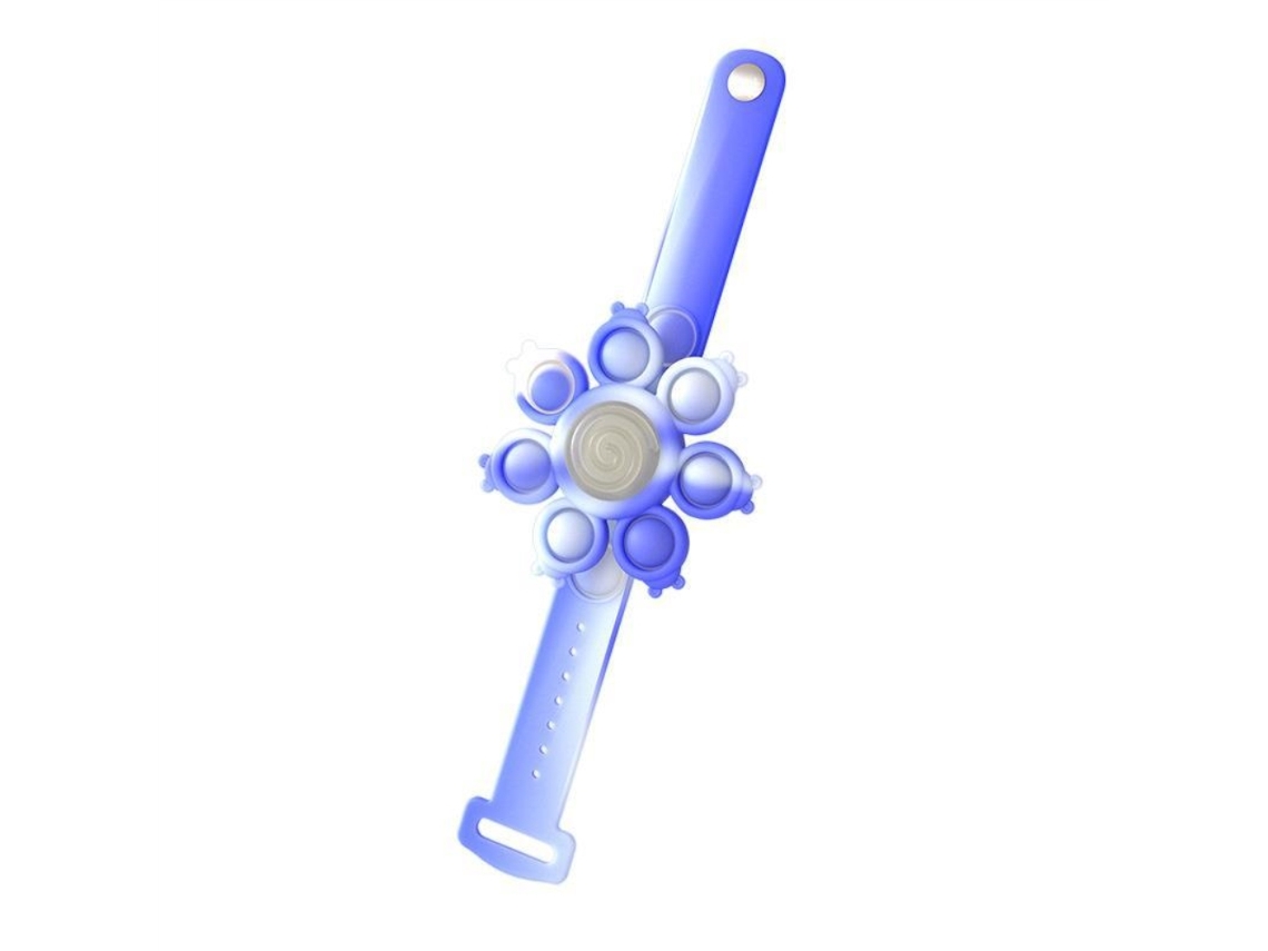 Mali pulseira Giratória Luminosa Silicone, Brinquedo Anti estresse para Crianças e Adultos