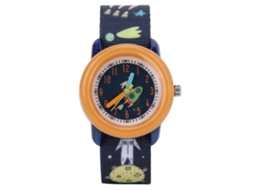 Primerox relógio Infantil Quartz Laranja Pulseira Animada Ajustável Resistente À Água