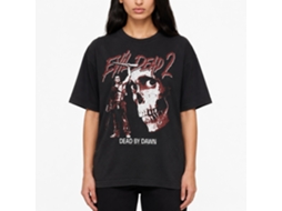 Rockinstone Evil Dead Ash And Skull Black Adult T-shirt Size:l
