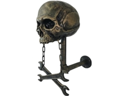 Suporte Para Capacete Caveira Montagem De Parede Motocicleta, Suporte De Cabeça Gótico