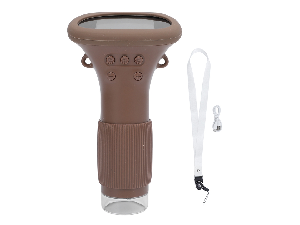 Microscópio Digital Com Tela Ips Colorida De 2,0 Polegadas, Led E Sensor De 2mp