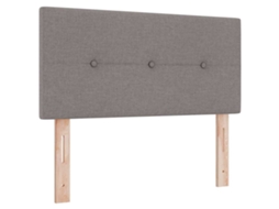 Cabeceira | Painel De Cama Ajustável Em Altura Cinza-marrom 80 Cm Tecido