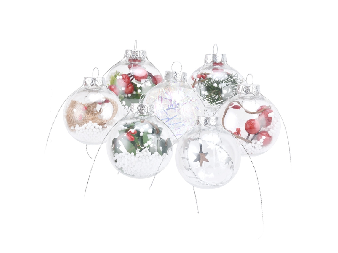 Bola De Adorno Natal Transparente Plástico Pendurado
