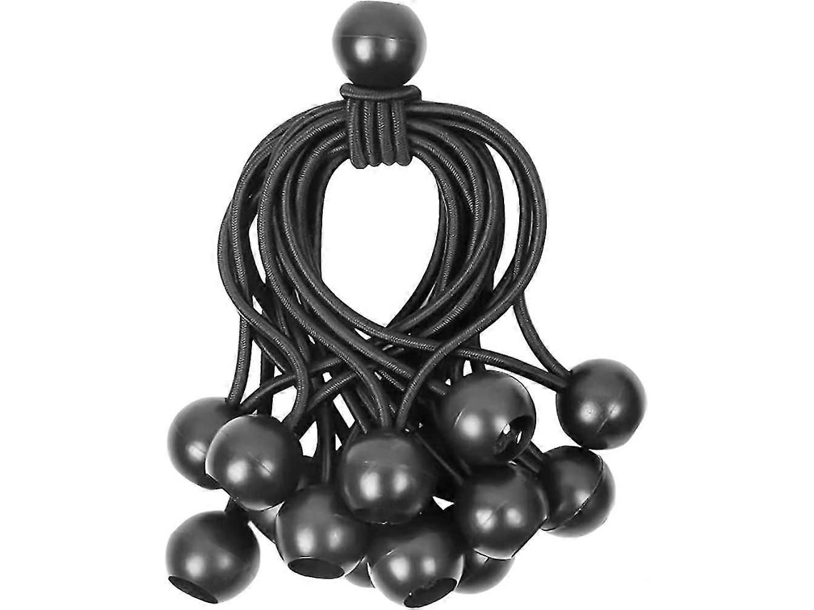 15 Cordas Elásticas, Cordas Elásticas Com Bolas Para Lona, Elásticos Com Bolas Pretas
