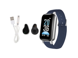 Pulseira Inteligente EOOCOO monitoramento de Saúde 2 em 1 com Tela Colorida e Fones de Ouvido