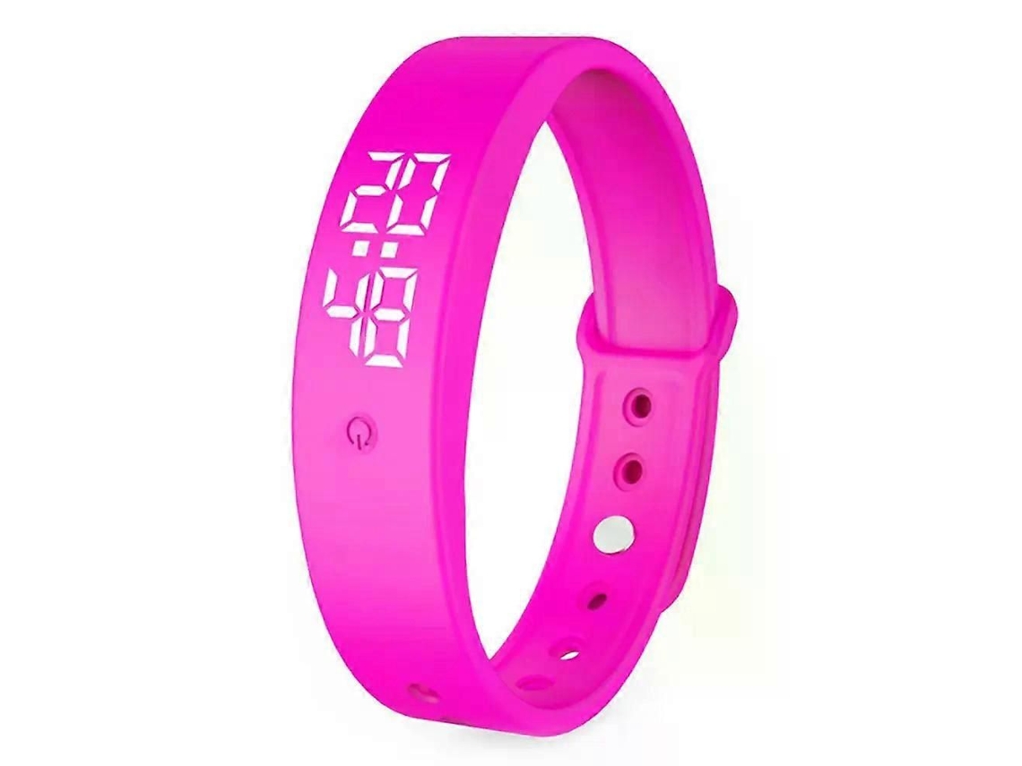 Pulseira Inteligente Esportiva Com Led, Monitor De Temperatura Corporal, Termômetro, Alarme Vibratório E Lembretes. Ideal Para Estudantes E Alunos.