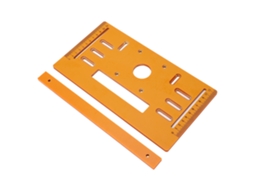 Placa Base Para Máquina De Corte De 4 Polegadas, 90° Plana E 45° Oblicua, Tablero Inferior, Ferramentas De Carpintaria, 28x15cm