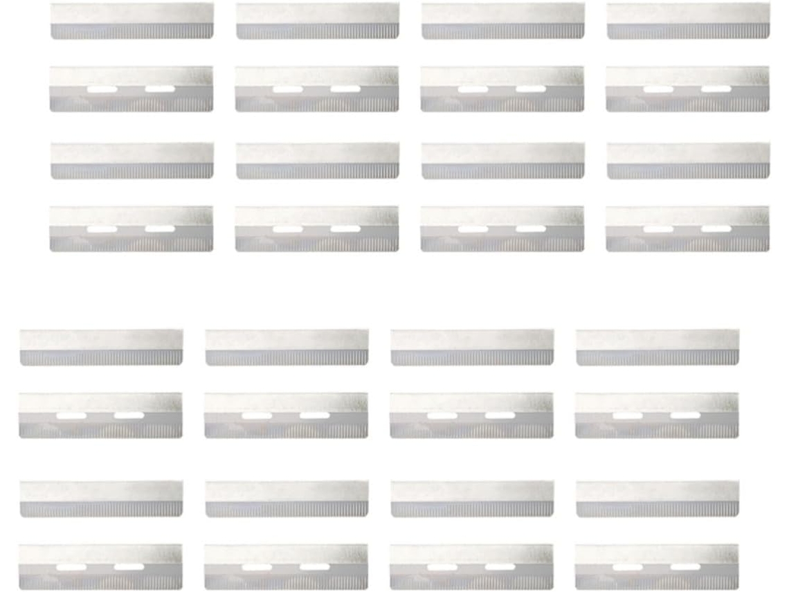 Conjunto de 80 peças de ferramentas leves em aço inoxidável para modelagem de sobrancelhas com cabo.