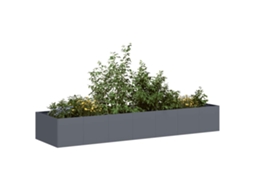 Vidaxl Vaso/floreira 280x80x40 Cm Aço Antracite