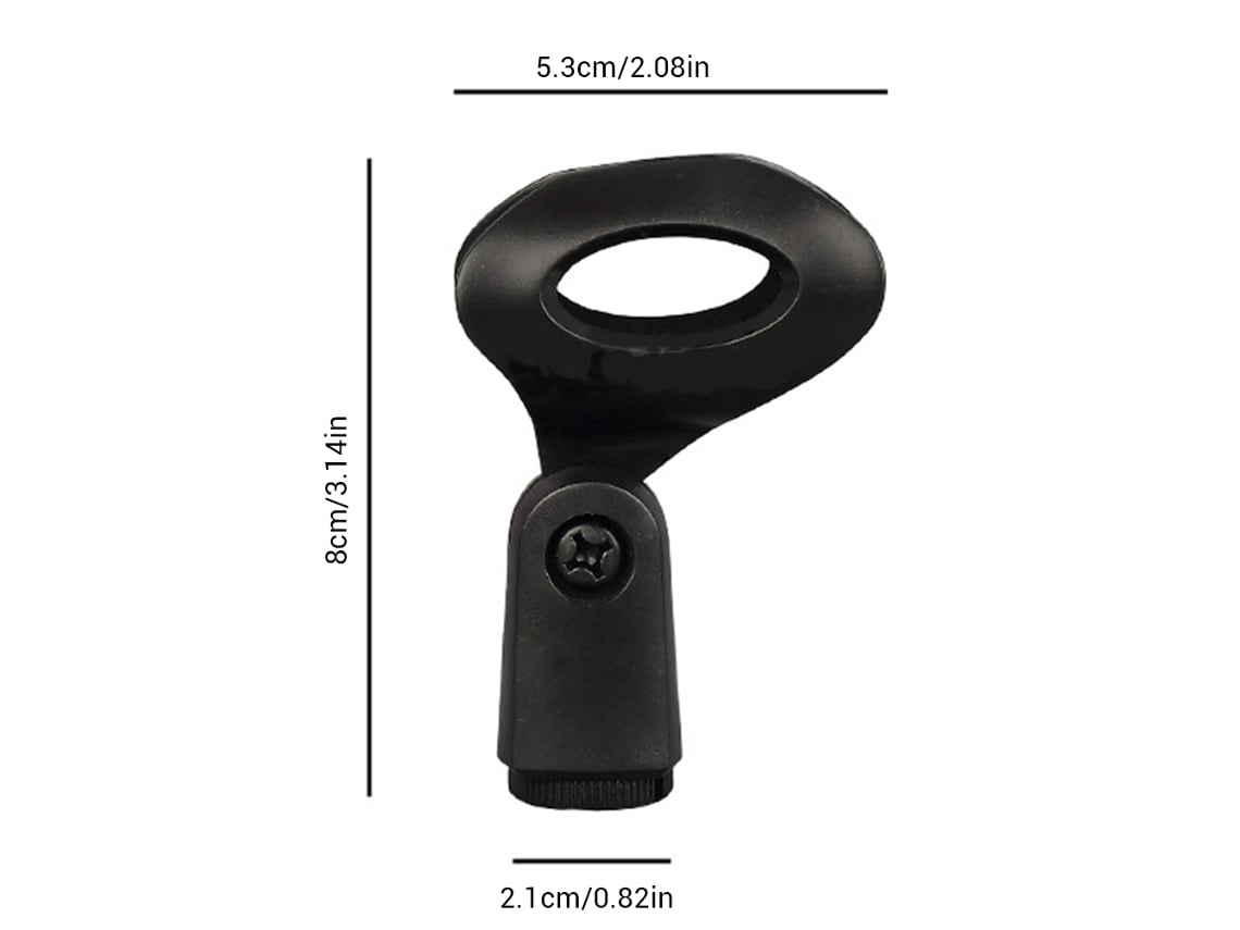 Ats 2 Peças de Clamp de Microfone Universal de Plástico, Abraçadeira Flexível para Microfone