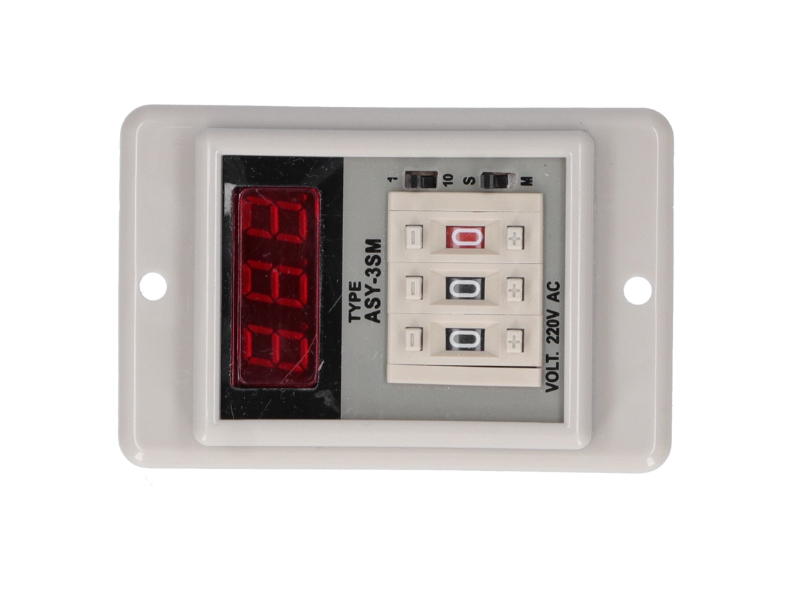 Relé Temporizador Digital JYIO de Alta Precisão, 99.9s a 999min, AC220V 50/60Hz, Ajustável