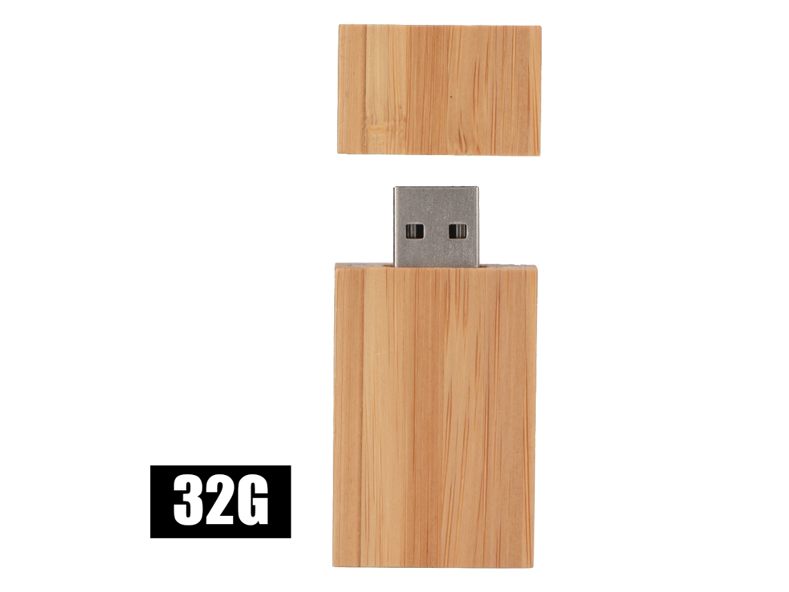 Pen Drive Usb (armazenamento De Dados, Criativo E Portátil) Pen Drive Usb Criativo Em Bloco De Madeira Carbonizada (32g)