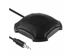 Microfone de Conferência Desktop 360° Omnidirecional 3.5mm Plug Play Pc Mac Laptop | S/MARCA