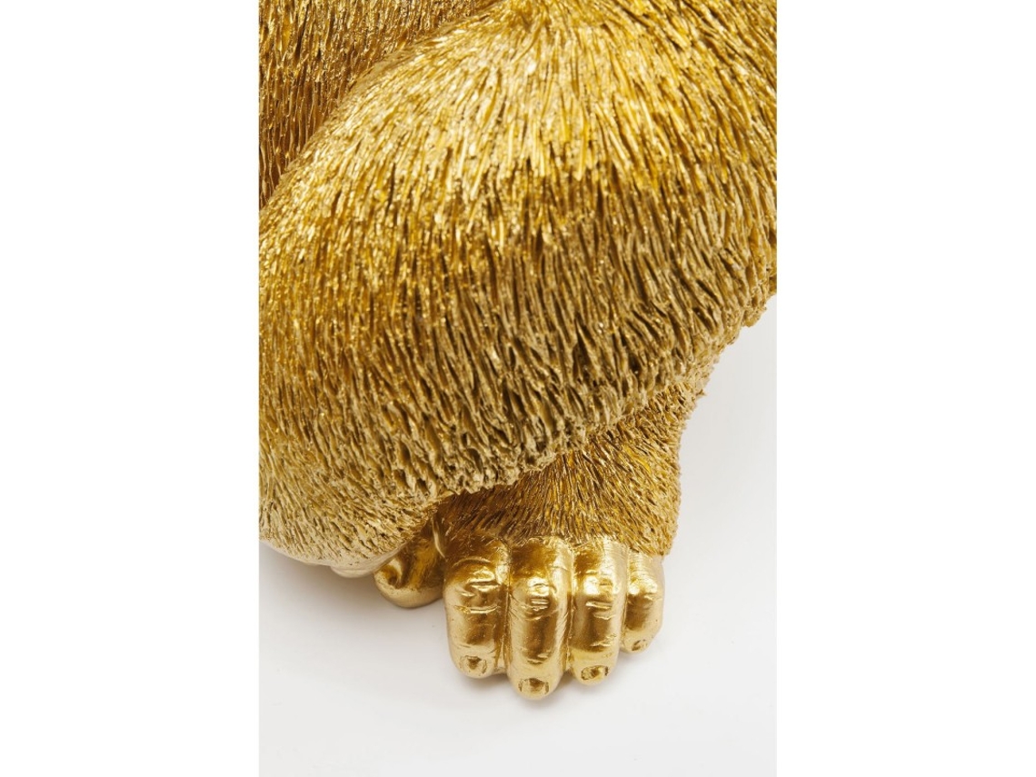 Peça Decorativa Monkey Gorilla Side Medium Gold