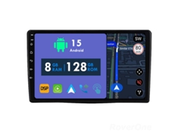 Auto Rádio Carro Bluetooth Autoradio 8GB RAM 128G ROM CarPlay Navegação GPS Ecrã Táctil RoverOne para Fiat 500L 2012-2017  