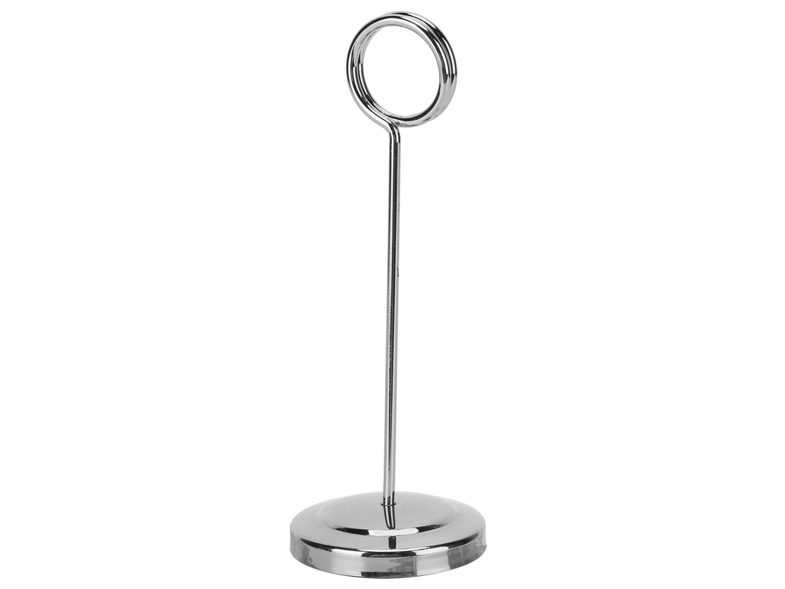 Suporte para Números de Mesa em Aço Inoxidável Prata NEVEANCE