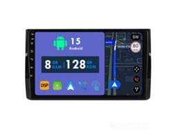 Auto Rádio Carro Bluetooth Autoradio 8GB RAM 128G ROM CarPlay Navegação GPS Ecrã Táctil RoverOne para Skoda Kodiaq 2016-2021 Karoq NU7 2017-2021