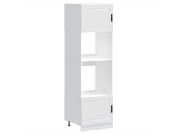 Conjunto Armário Forno 2pcs Porto Derivado da Madeira Branco MAISON EXCLUSIVE