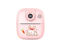 Halinuia Câmera Digital Infantil Impressão Hd Lente Giratória Estilo Cartoon (rosa)