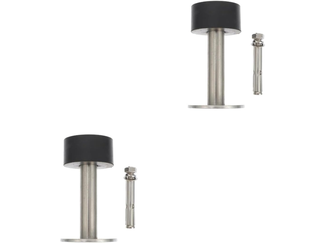 2 Peças De Batente De Porta Em Aço Inoxidável, Amortecedor, Ferramentas Para Varanda, Proteção De Parede, Instalação