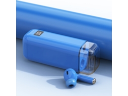 Fones Bluetooth Criativos EOOCOO, pequenos, portáteis, com estojo de 1200mah