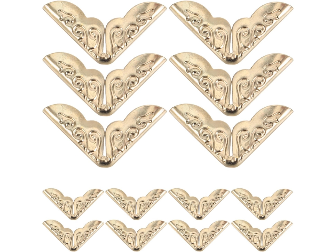 Angles Design Rétro Unique Lote De 200 Em Metal Vintage Doré Proteja O Uso E Preserve A Integridade Das
