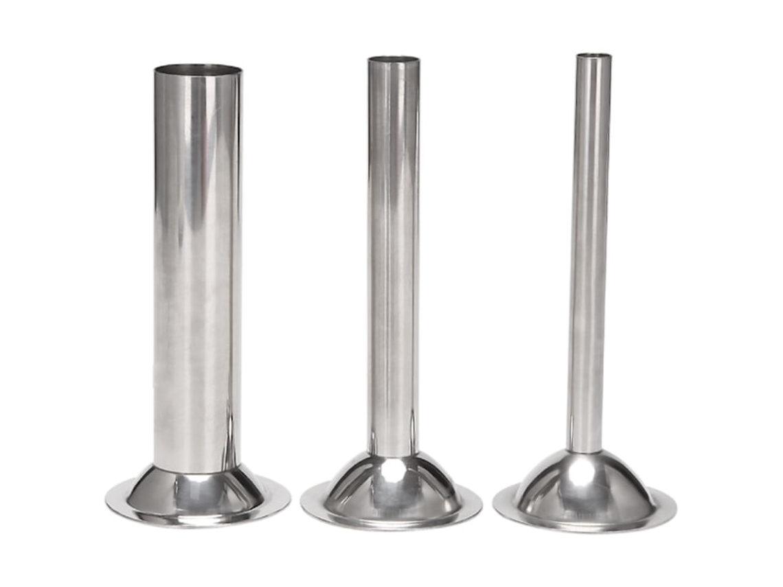 Tubo De Enchimento, Acessórios De Funil Em Aço Inoxidável Para Enchimento Manual Linguiça, Para Moedores De Carne(ver
