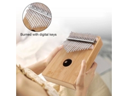 Piano de 17 Teclas 17 Teclas Kalimba Thumb Piano Kit Hardware Instrumento Musical Phyllostachys Pubescens