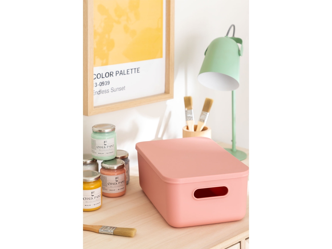 Sklum Caixa Organizadora De Polipropileno Yure Polipropileno Cor-de-rosa Avelã         ↑12 Cm