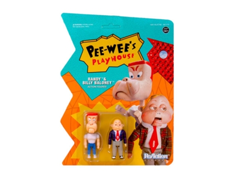 Figura Super7 Randy & Billy Baloney Reaction Figura 3,75 2-Pack PEE-WEE'S PLAYHOUSE