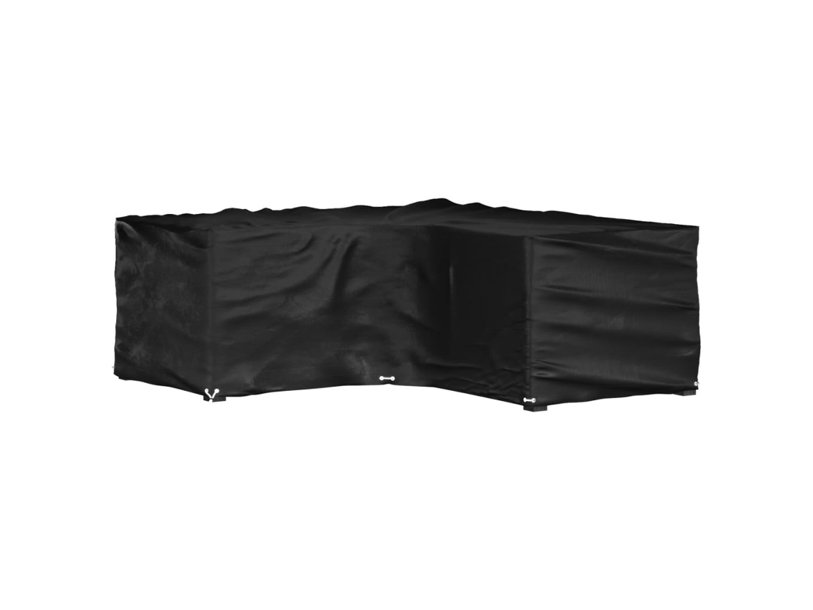 Vidaxl Capa Em Forma De L P/ Mobília De Jardim 16 Ilhós 215x215x70 Cm