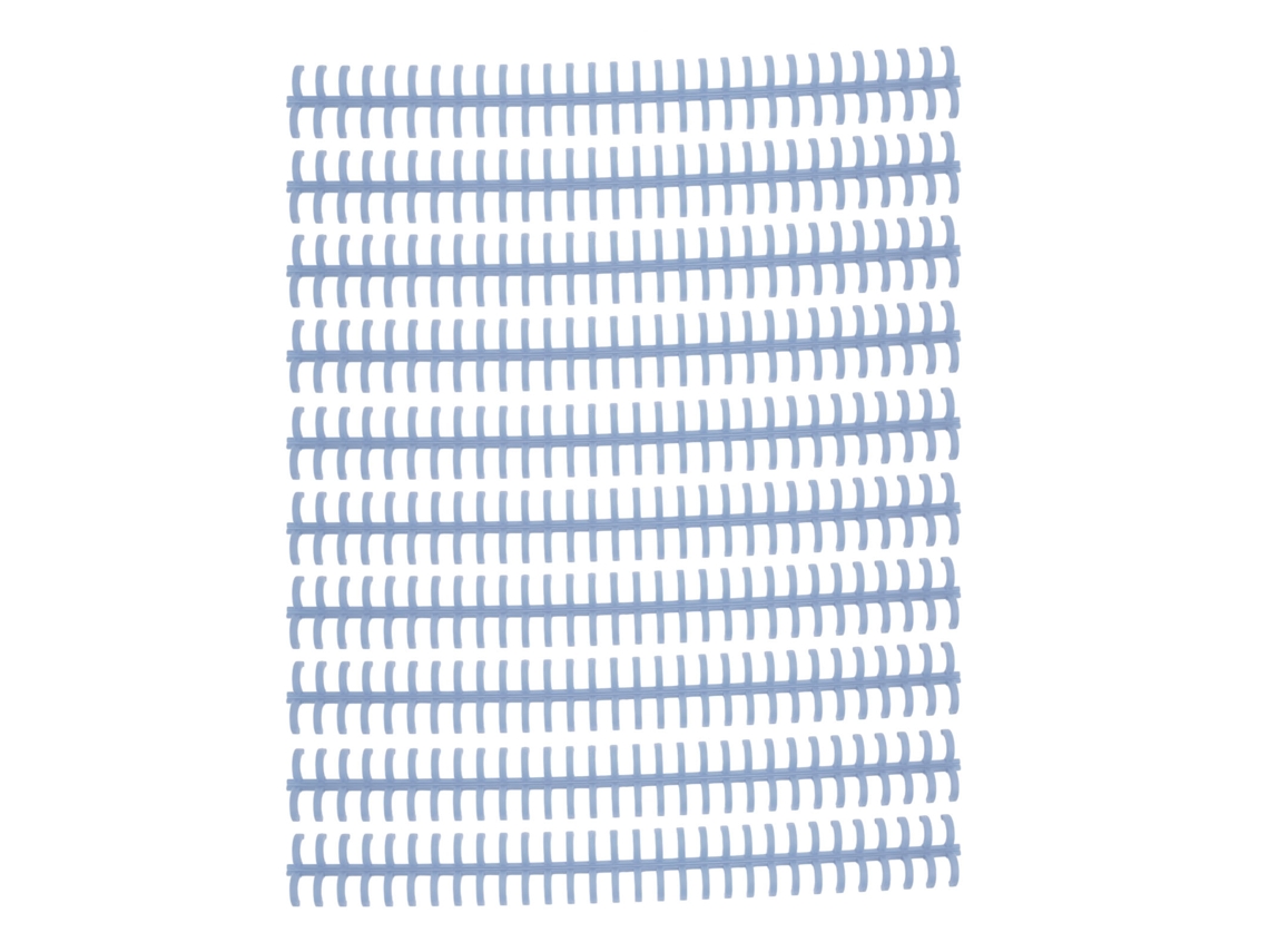 10 Pcs Espinho de Encadernação Folheto 30 Buracos 10mm, Plástico Pp Resistente, Azul