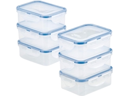 Conjunto De 6 Recipientes Para Armazenamento, Transparente, Para Organização Doméstica Na Cozinha E Bancada
