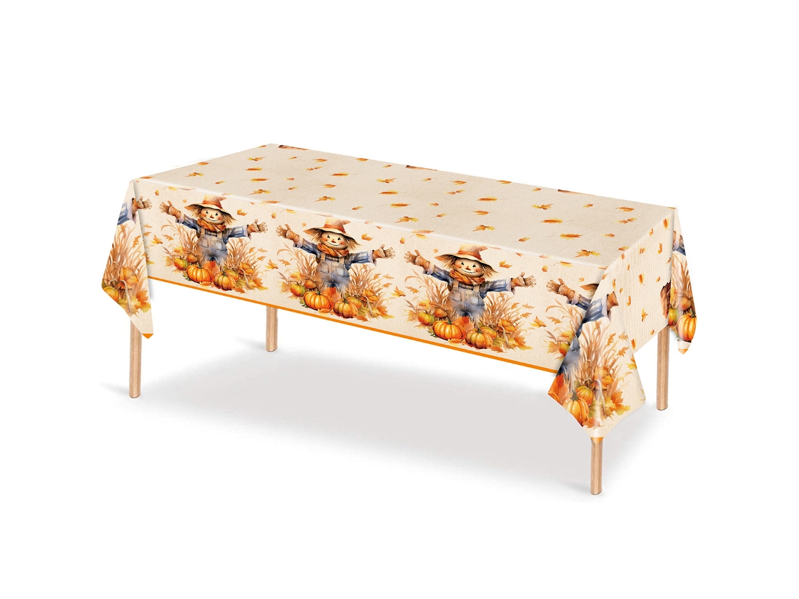 Decoração de Toalha de Mesa de Festa de Abóbora Conjunto com 3 Peças Folhas de Bordo e Abóbora NEVEANCE