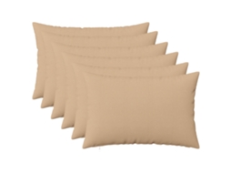 Vidaxl Almofada Com Travesseiro Heerlen 6 Unid. Creme Tecido