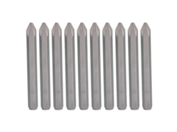 10 Pontas de Chave Philips Magnéticas Aço S2 com Haste Hexagonal 5/16in para Suprimentos Industriais | S/MARCA