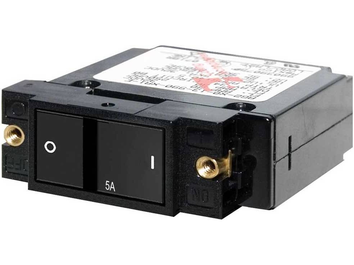 Interruptor BLUE SEA A-Series Flat Rocker Single Pole Circuit Breaker Preto