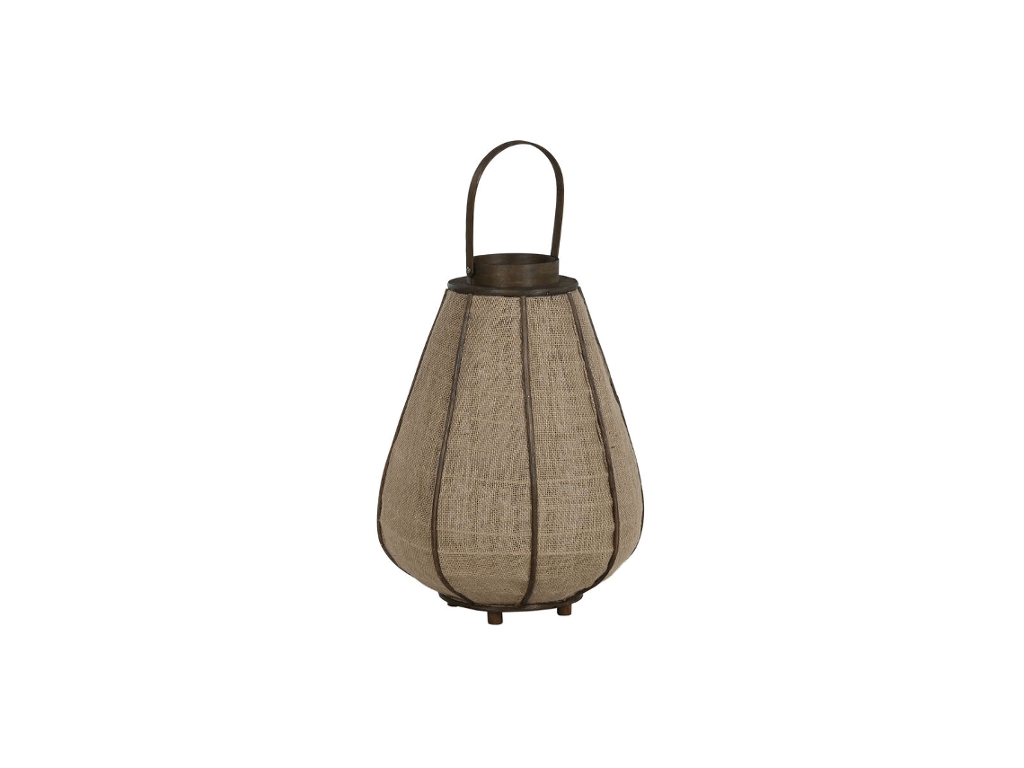 Castiçais Home Esprit Natural Juta Bambu 36 X 36 X 48,5 Cm