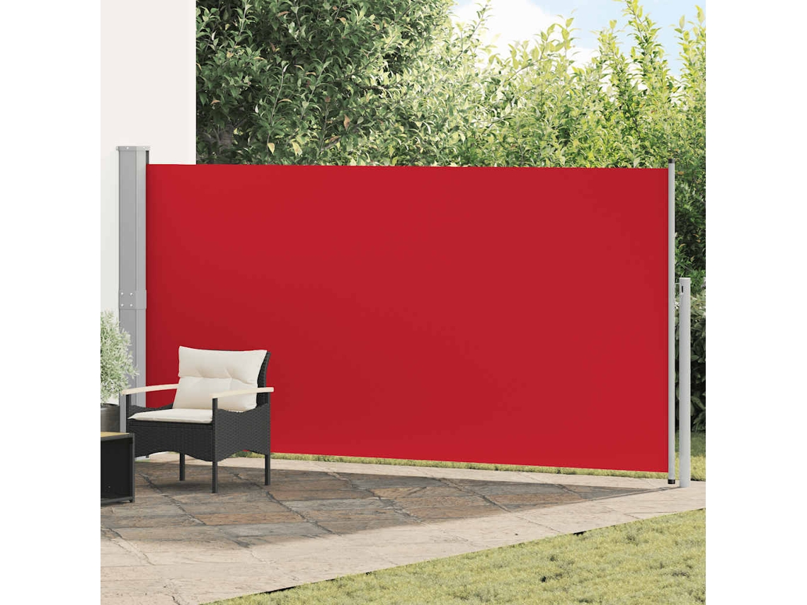 Vidaxl Toldo Lateral Retrátil 160 X 500 Cm Vermelho